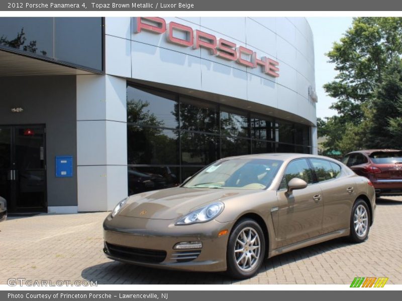 Topaz Brown Metallic / Luxor Beige 2012 Porsche Panamera 4