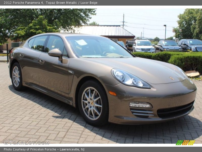 Topaz Brown Metallic / Luxor Beige 2012 Porsche Panamera 4