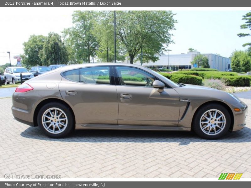 Topaz Brown Metallic / Luxor Beige 2012 Porsche Panamera 4