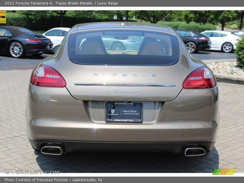 Topaz Brown Metallic / Luxor Beige 2012 Porsche Panamera 4