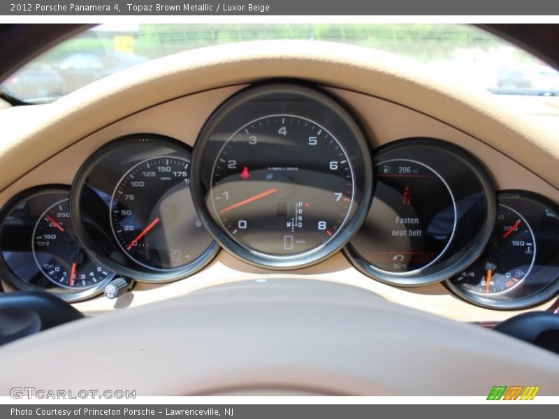 Topaz Brown Metallic / Luxor Beige 2012 Porsche Panamera 4