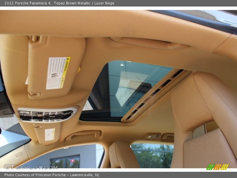 Topaz Brown Metallic / Luxor Beige 2012 Porsche Panamera 4