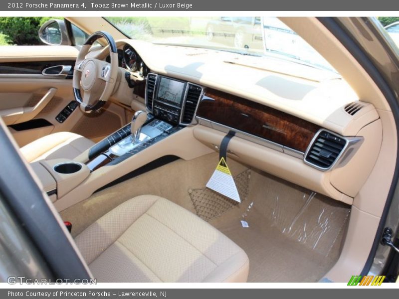 Topaz Brown Metallic / Luxor Beige 2012 Porsche Panamera 4