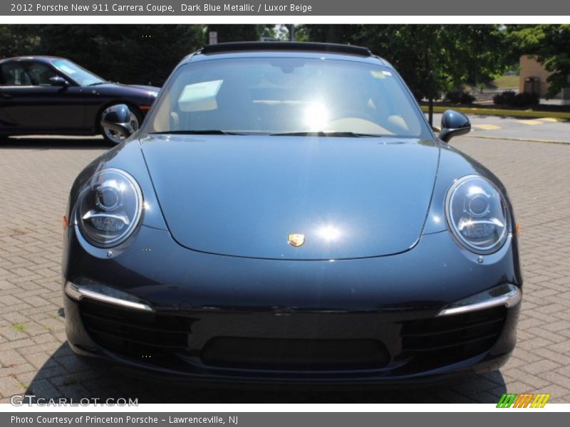 Dark Blue Metallic / Luxor Beige 2012 Porsche New 911 Carrera Coupe