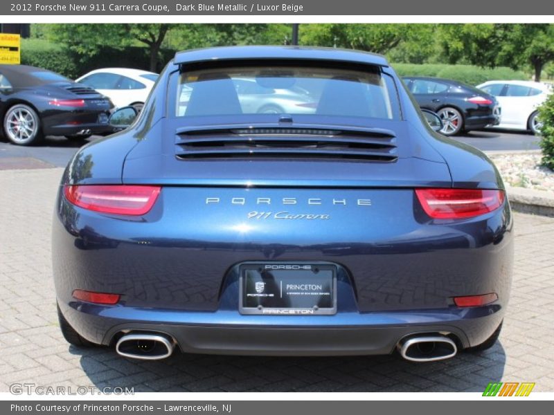 Dark Blue Metallic / Luxor Beige 2012 Porsche New 911 Carrera Coupe