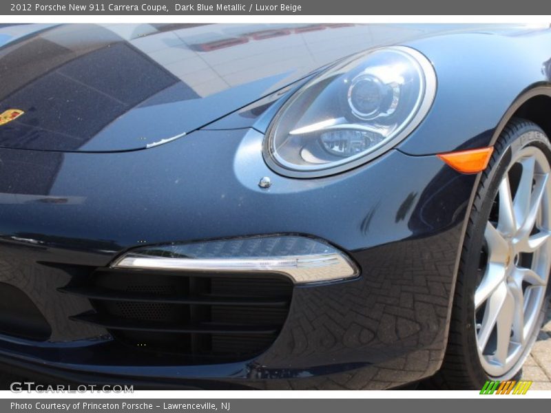 Dark Blue Metallic / Luxor Beige 2012 Porsche New 911 Carrera Coupe