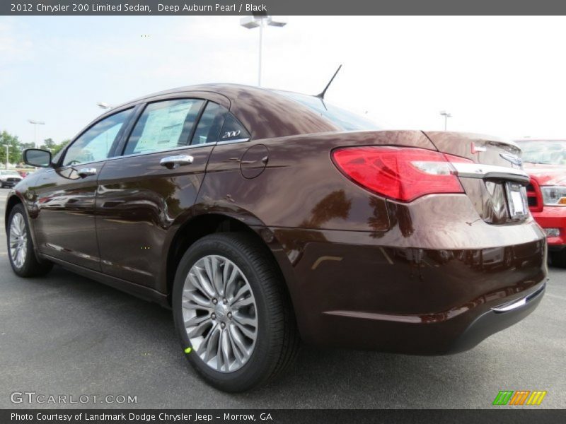 Deep Auburn Pearl / Black 2012 Chrysler 200 Limited Sedan