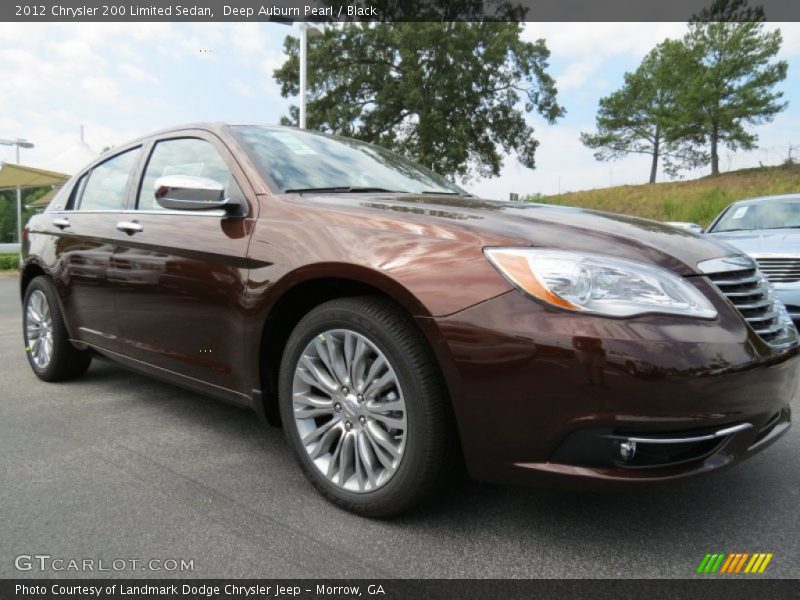 Deep Auburn Pearl / Black 2012 Chrysler 200 Limited Sedan