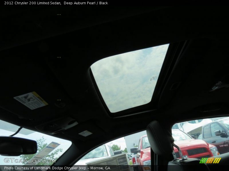 Deep Auburn Pearl / Black 2012 Chrysler 200 Limited Sedan