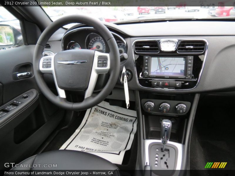 Deep Auburn Pearl / Black 2012 Chrysler 200 Limited Sedan