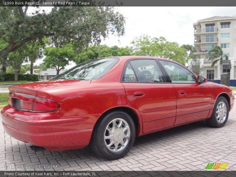 Santa Fe Red Pearl / Taupe 1999 Buick Regal LS