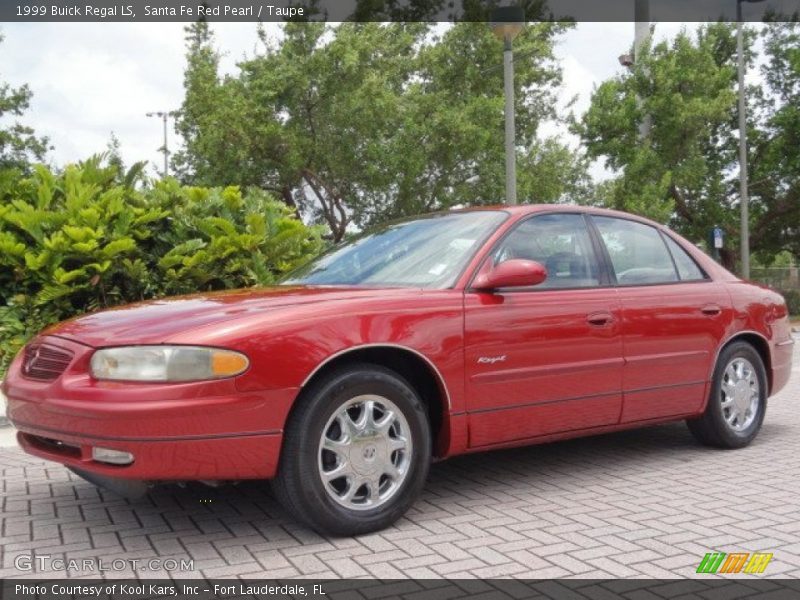 Santa Fe Red Pearl / Taupe 1999 Buick Regal LS