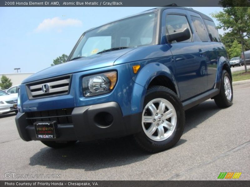 Atomic Blue Metallic / Gray/Black 2008 Honda Element EX AWD