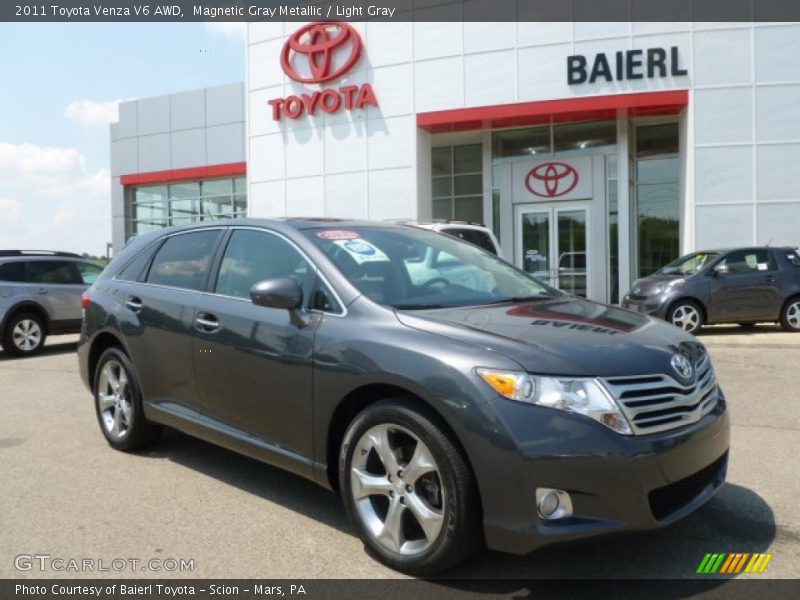 Magnetic Gray Metallic / Light Gray 2011 Toyota Venza V6 AWD