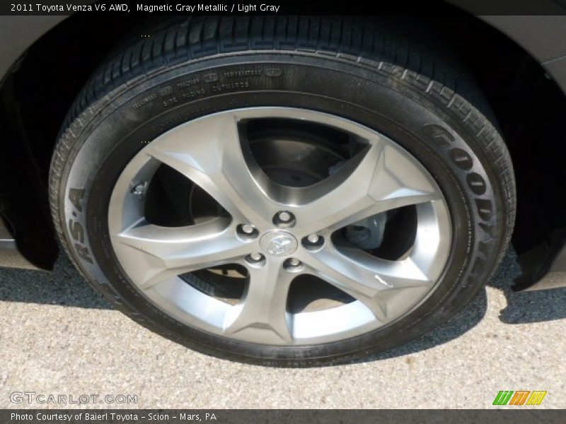 Magnetic Gray Metallic / Light Gray 2011 Toyota Venza V6 AWD