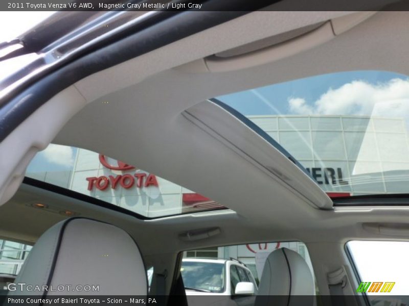 Magnetic Gray Metallic / Light Gray 2011 Toyota Venza V6 AWD