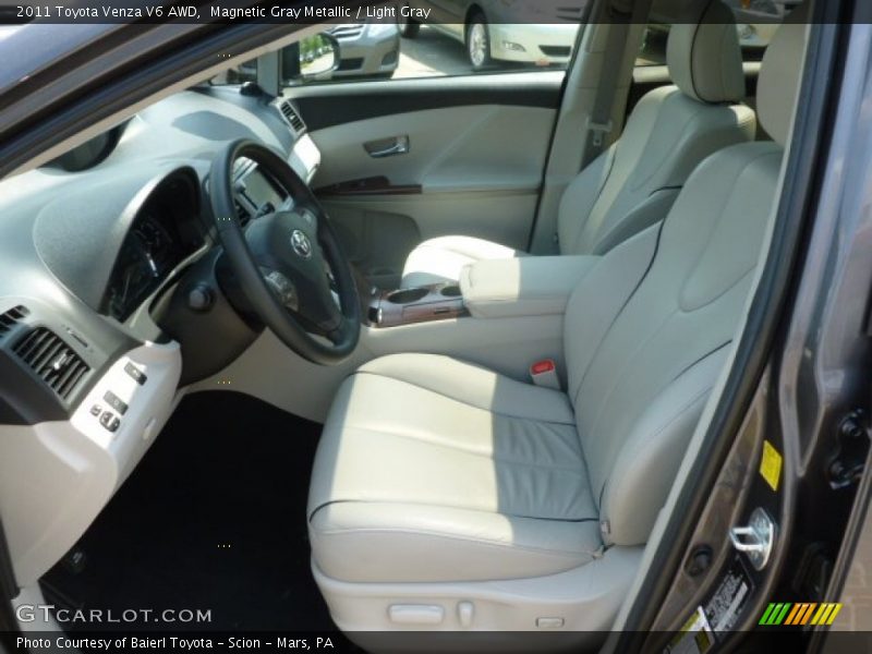 Magnetic Gray Metallic / Light Gray 2011 Toyota Venza V6 AWD