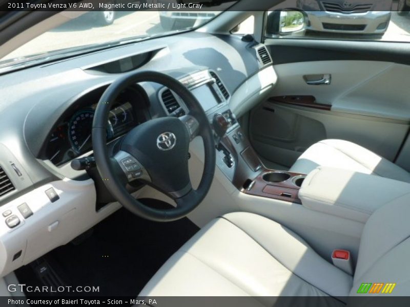 Magnetic Gray Metallic / Light Gray 2011 Toyota Venza V6 AWD