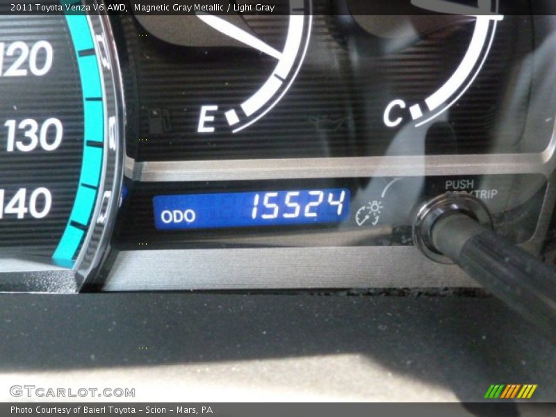 Magnetic Gray Metallic / Light Gray 2011 Toyota Venza V6 AWD