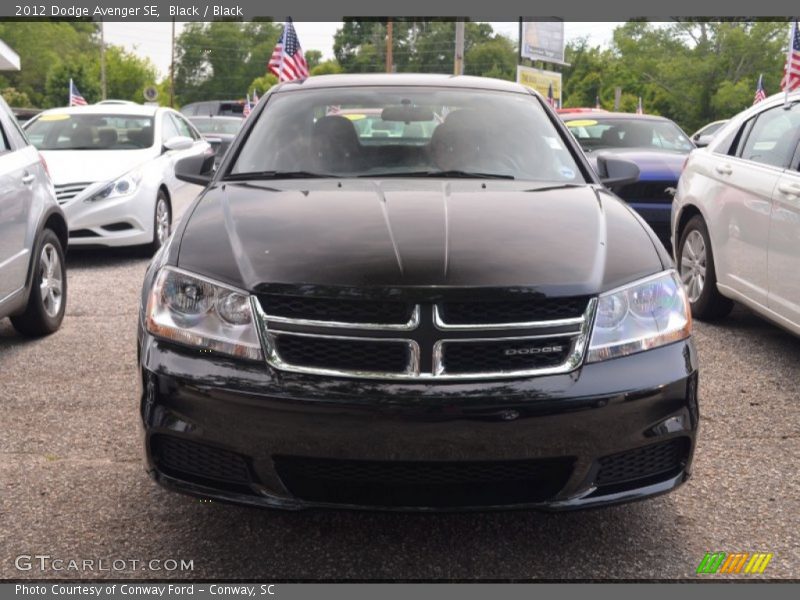 Black / Black 2012 Dodge Avenger SE