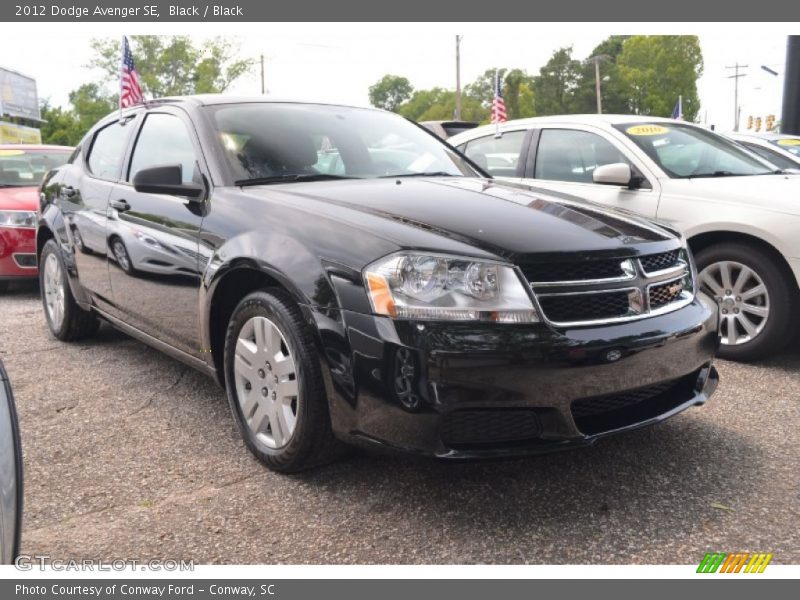 Black / Black 2012 Dodge Avenger SE