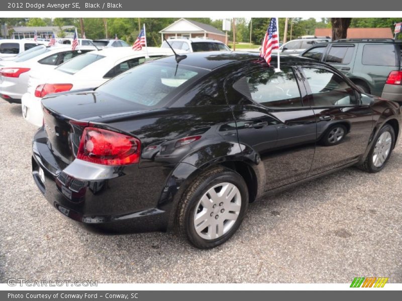 Black / Black 2012 Dodge Avenger SE