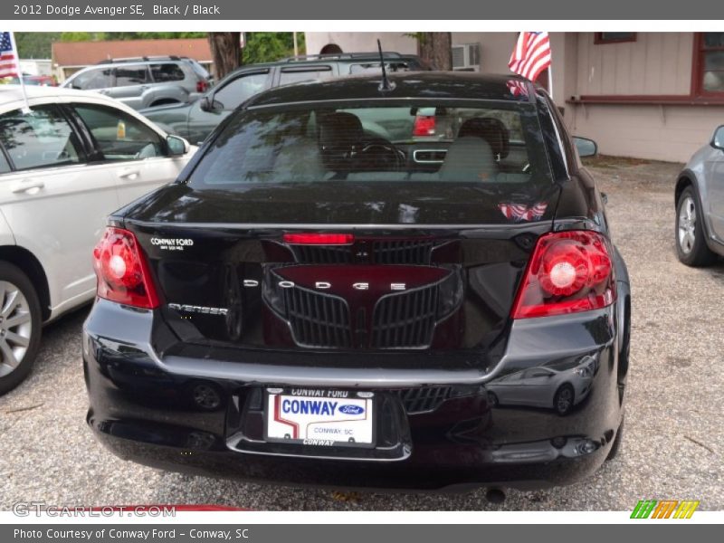 Black / Black 2012 Dodge Avenger SE