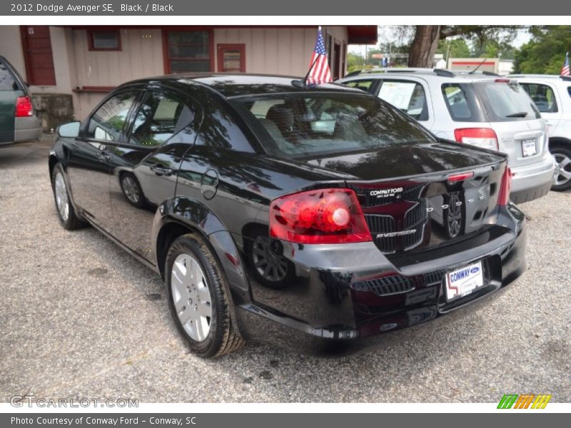 Black / Black 2012 Dodge Avenger SE
