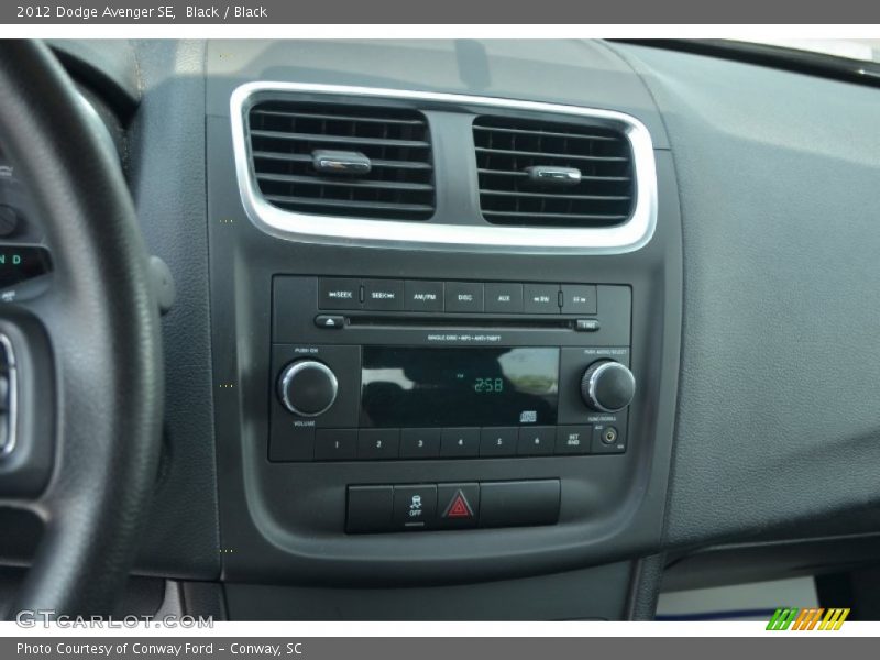 Black / Black 2012 Dodge Avenger SE