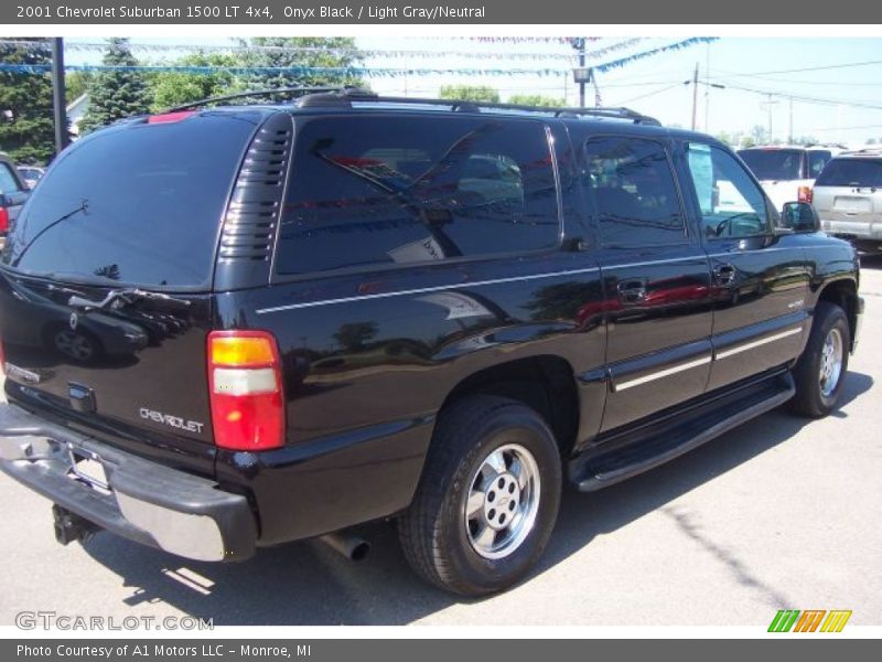 Onyx Black / Light Gray/Neutral 2001 Chevrolet Suburban 1500 LT 4x4
