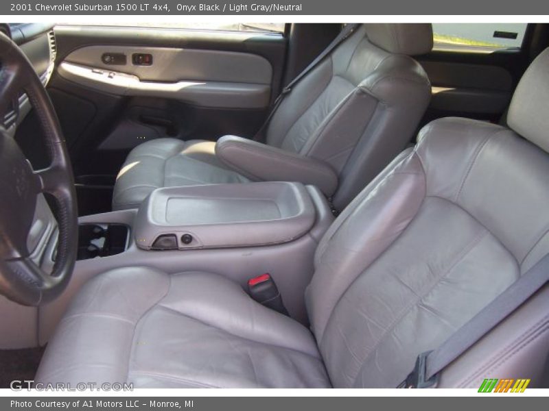 Onyx Black / Light Gray/Neutral 2001 Chevrolet Suburban 1500 LT 4x4