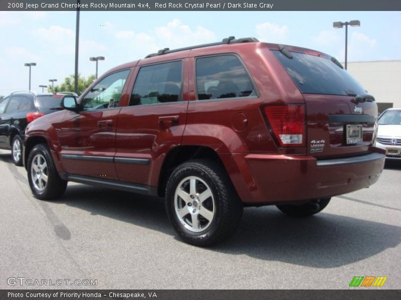 Red Rock Crystal Pearl / Dark Slate Gray 2008 Jeep Grand Cherokee Rocky Mountain 4x4