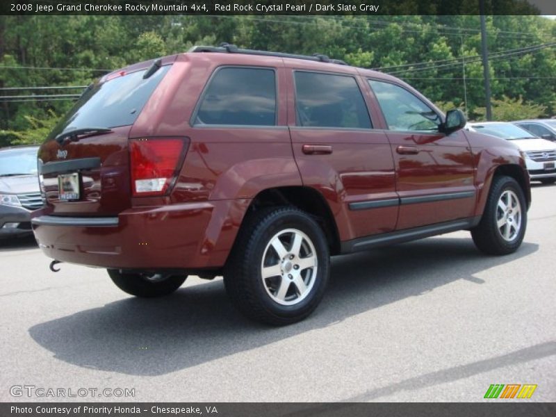 Red Rock Crystal Pearl / Dark Slate Gray 2008 Jeep Grand Cherokee Rocky Mountain 4x4