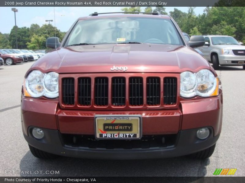 Red Rock Crystal Pearl / Dark Slate Gray 2008 Jeep Grand Cherokee Rocky Mountain 4x4