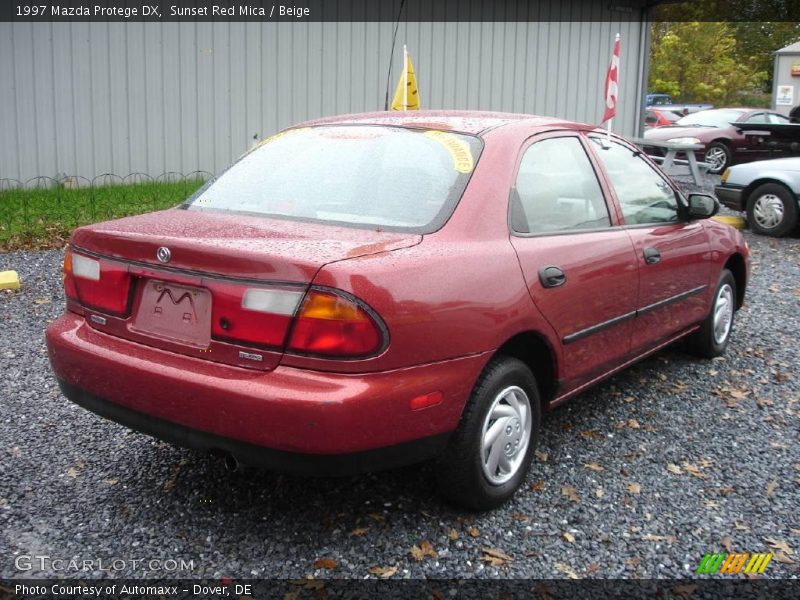 Sunset Red Mica / Beige 1997 Mazda Protege DX