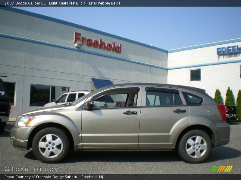 Light Khaki Metallic / Pastel Pebble Beige 2007 Dodge Caliber SE