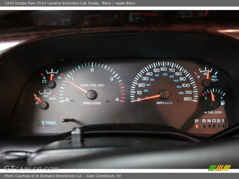 Black / Agate Black 1999 Dodge Ram 3500 Laramie Extended Cab Dually