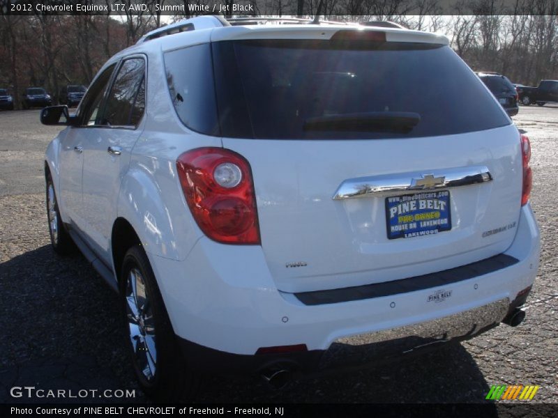 Summit White / Jet Black 2012 Chevrolet Equinox LTZ AWD
