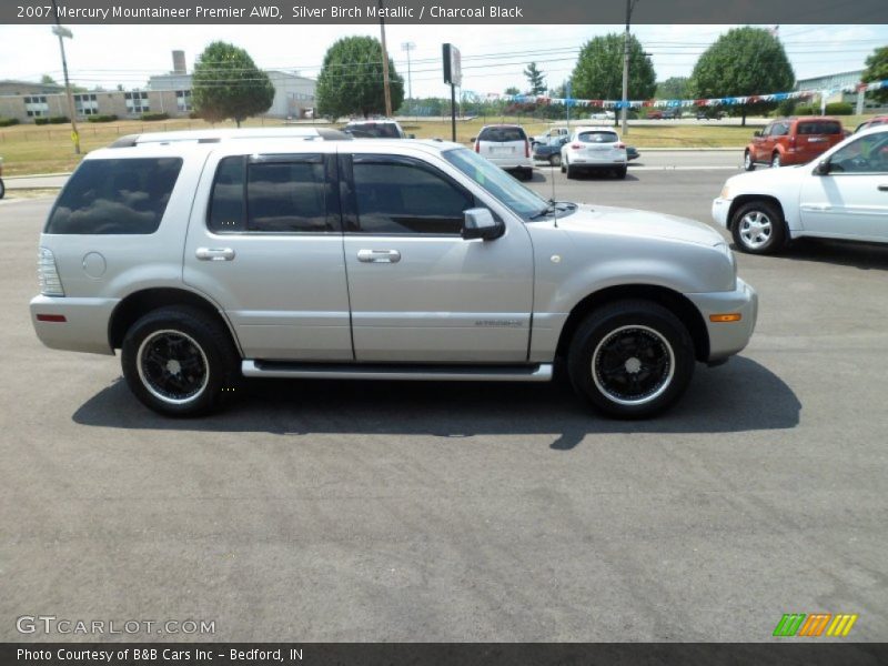 Silver Birch Metallic / Charcoal Black 2007 Mercury Mountaineer Premier AWD