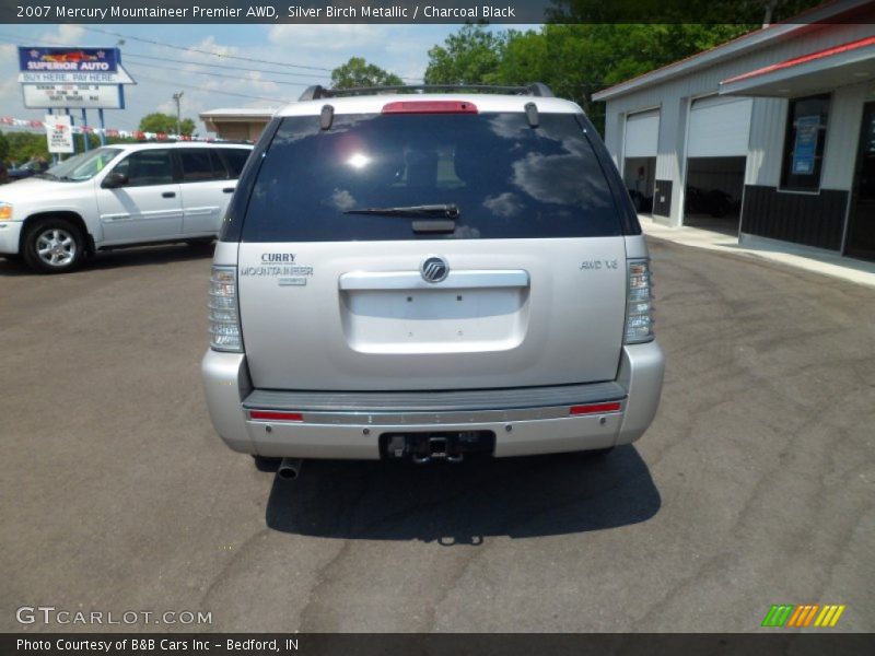Silver Birch Metallic / Charcoal Black 2007 Mercury Mountaineer Premier AWD