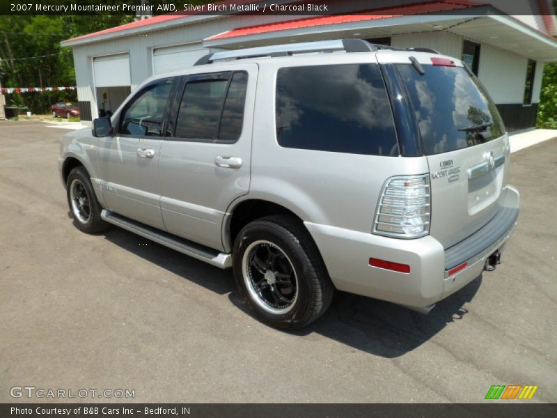 Silver Birch Metallic / Charcoal Black 2007 Mercury Mountaineer Premier AWD