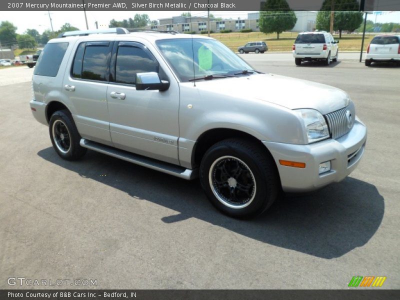 Silver Birch Metallic / Charcoal Black 2007 Mercury Mountaineer Premier AWD