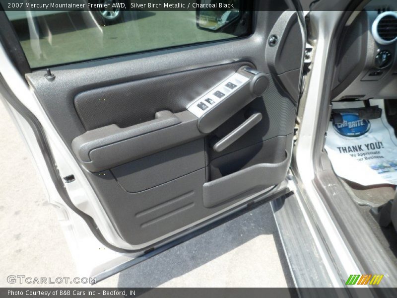 Silver Birch Metallic / Charcoal Black 2007 Mercury Mountaineer Premier AWD