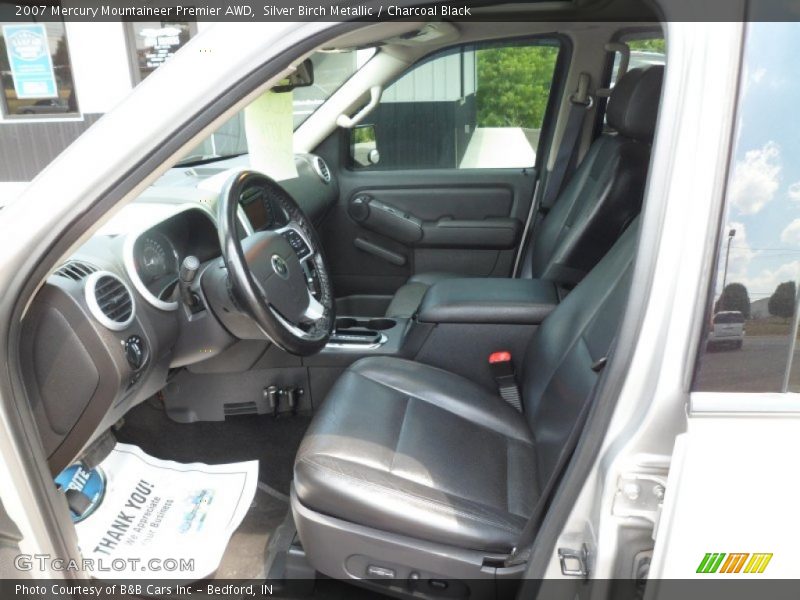 Silver Birch Metallic / Charcoal Black 2007 Mercury Mountaineer Premier AWD