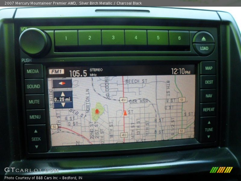Silver Birch Metallic / Charcoal Black 2007 Mercury Mountaineer Premier AWD