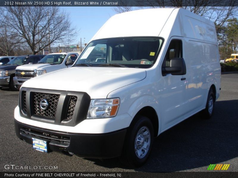 Blizzard White / Charcoal 2012 Nissan NV 2500 HD S High Roof