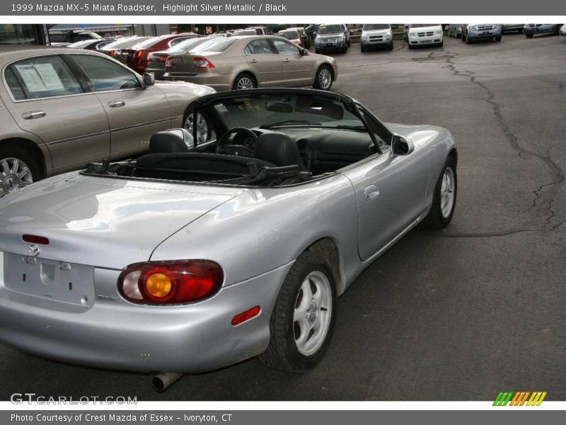 Highlight Silver Metallic / Black 1999 Mazda MX-5 Miata Roadster