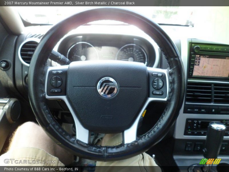 Silver Birch Metallic / Charcoal Black 2007 Mercury Mountaineer Premier AWD