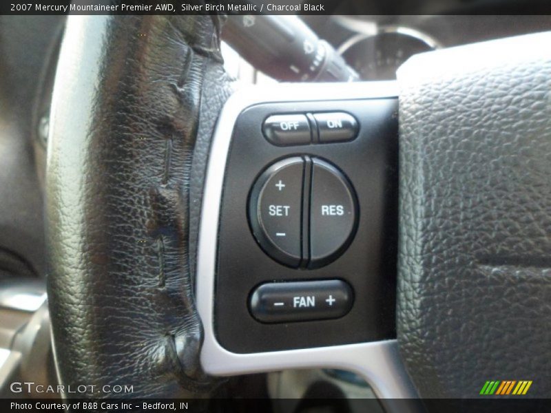 Silver Birch Metallic / Charcoal Black 2007 Mercury Mountaineer Premier AWD