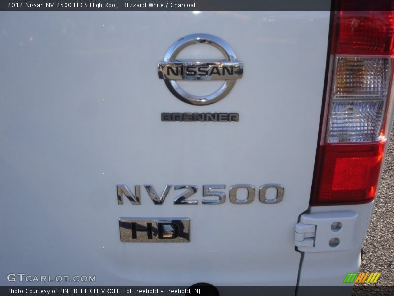 Blizzard White / Charcoal 2012 Nissan NV 2500 HD S High Roof